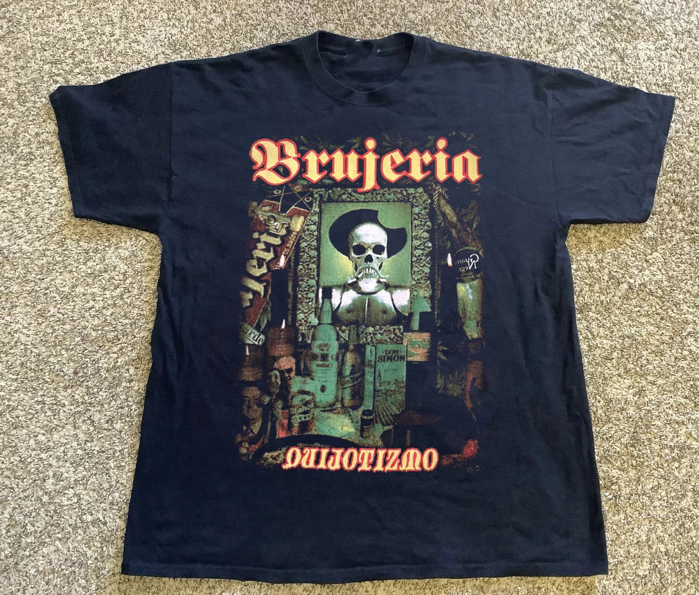 

Рубашка Brujeria Quijotizmo с коротким рукавом, черная рубашка всех размеров AM43
