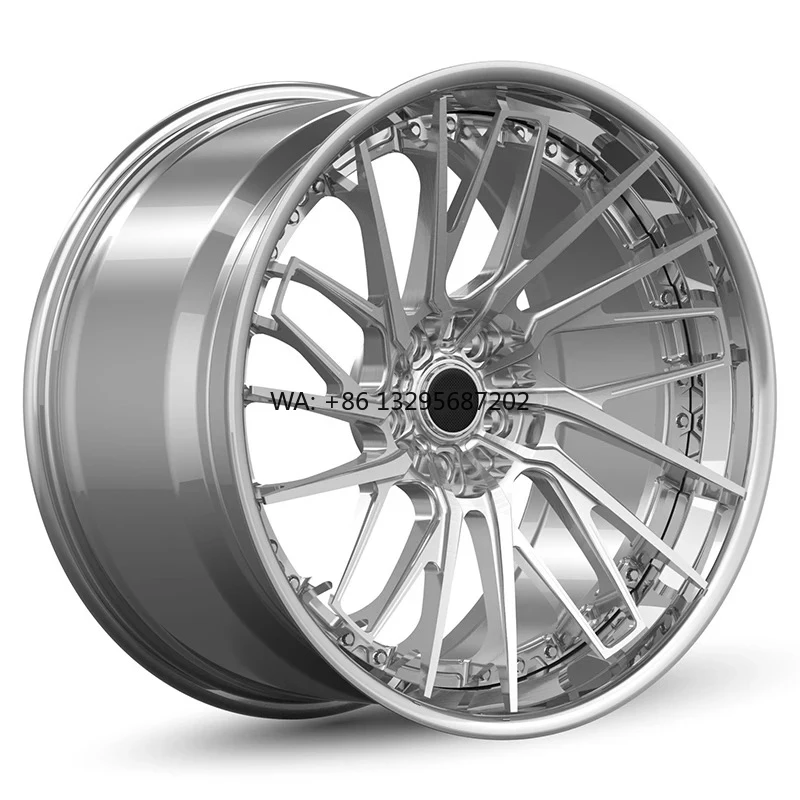 

Custom 2-piece Forged Alloy Wheels 18 19 20 21 22 23 24 26 Inch Polishing Brushed Spokes 5x120 5x112 Car Wheels for BMW F82 M4