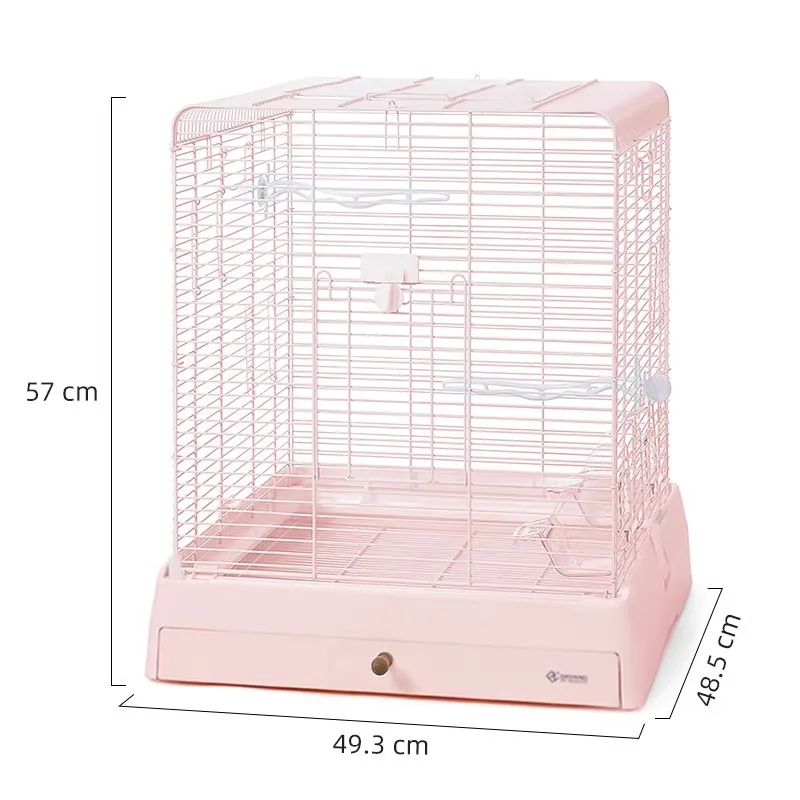 

Bird cage New household parrot cage Tiger skin Xuanfeng peony large villa wire cage