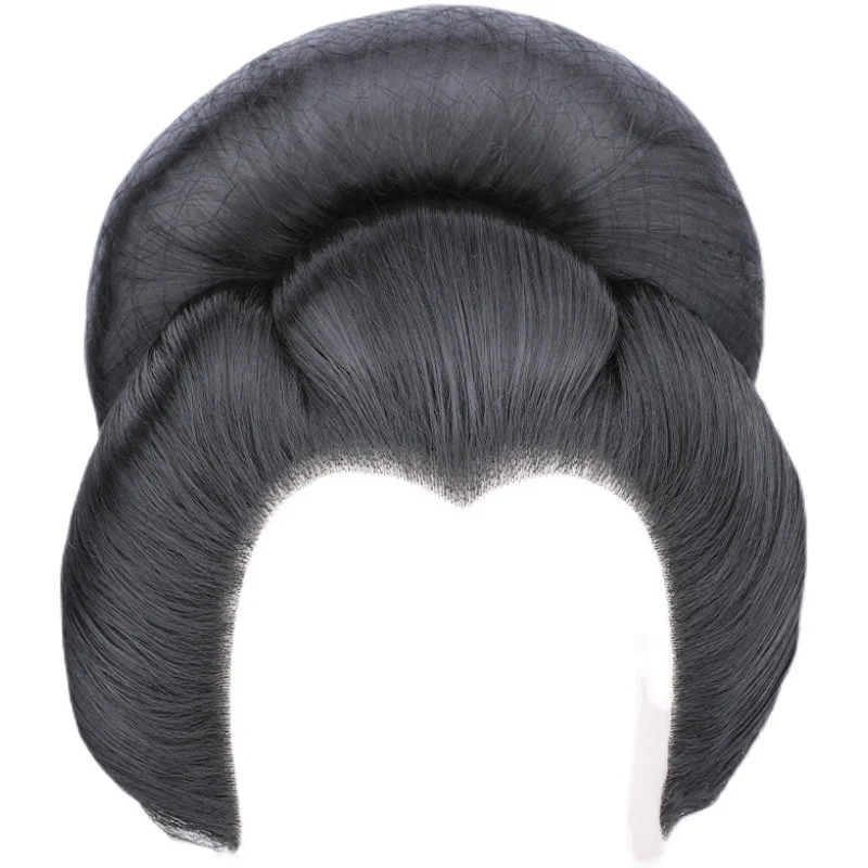 Japanese Geisha Cosplay Wig for Women Classic Retro Style Photography Accessories Movie Play Headdress Party Dress Up