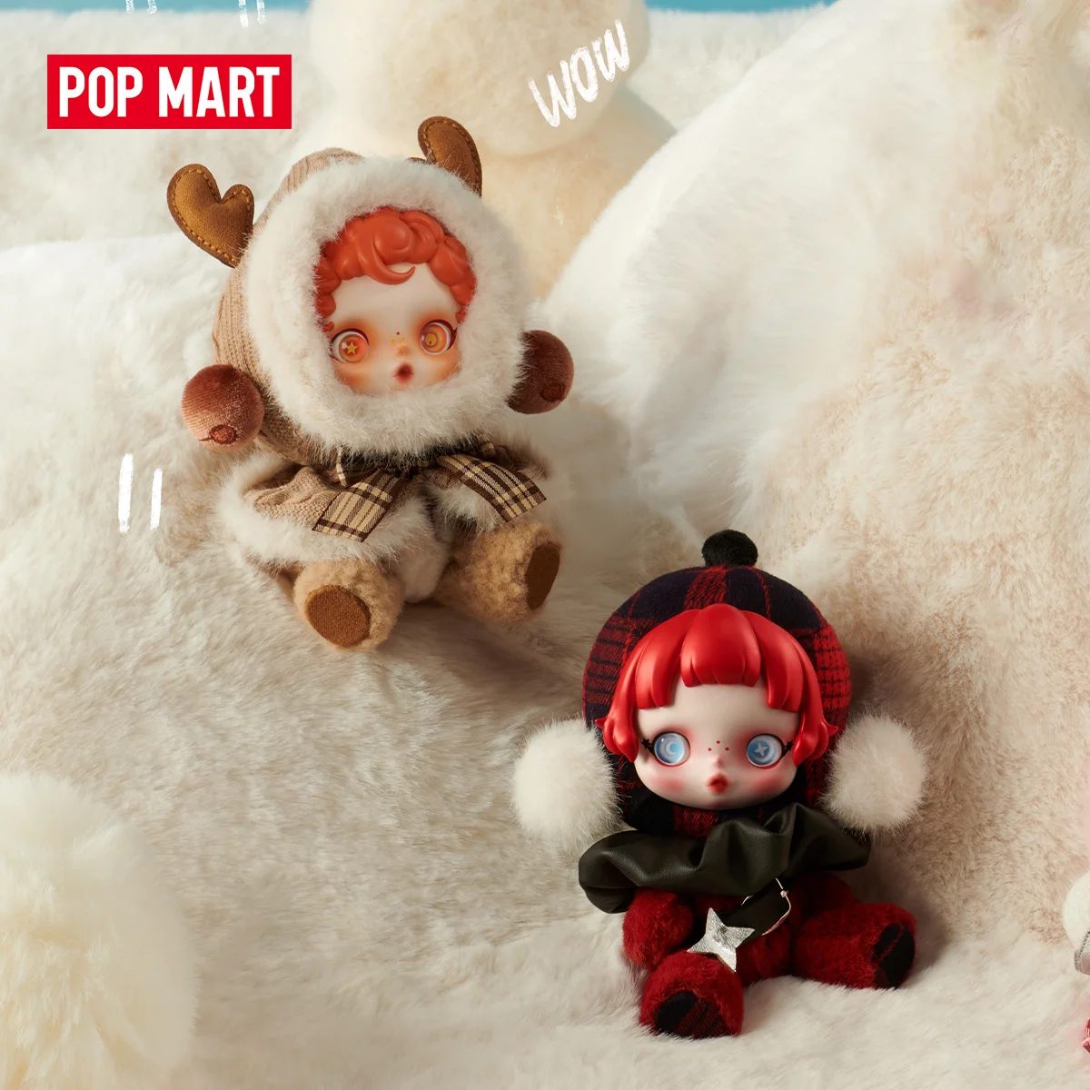POP MART SKULLPANDA Winter Symphony Series Mystery Box 1 unidade/6 unidades caixa cega POPMART limitada a 2 unidades por pedido