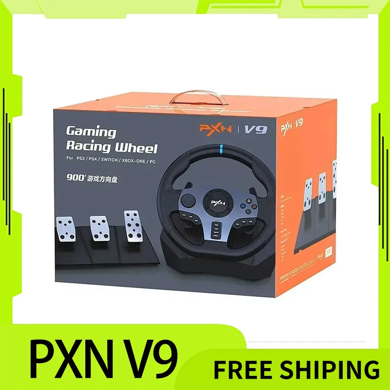 Pxn V9 Simracing Gaming Racing Wheel For Nintendo Switch/ Ps4/Ps3/Xbox  One/Pc Windows/Xbox Series S/X 270°/900° Racing Wheel