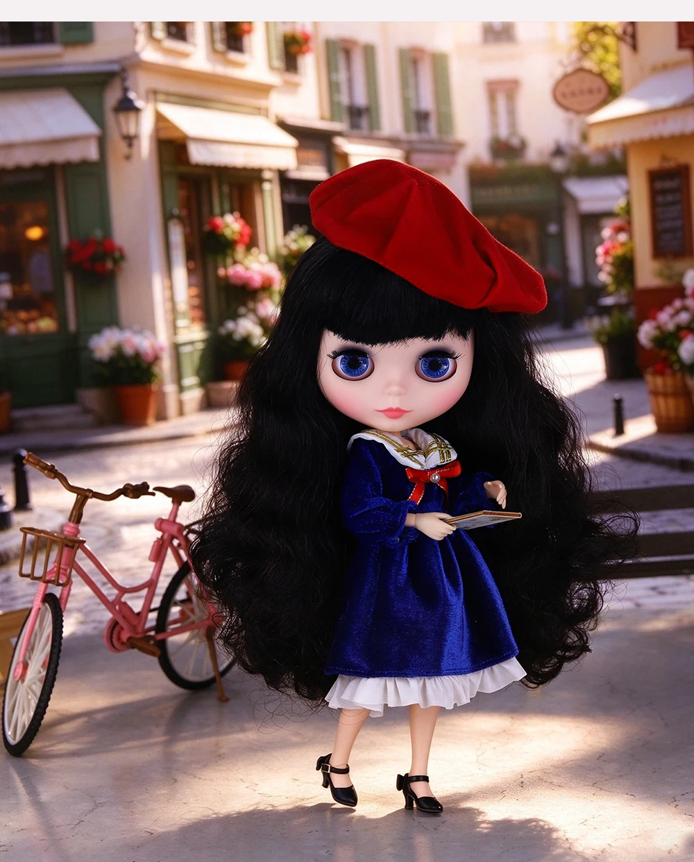 Natalya – Premium Custom Neo Blythe Doll with Black Hair, Natural Skin & Matte Cute Face 2