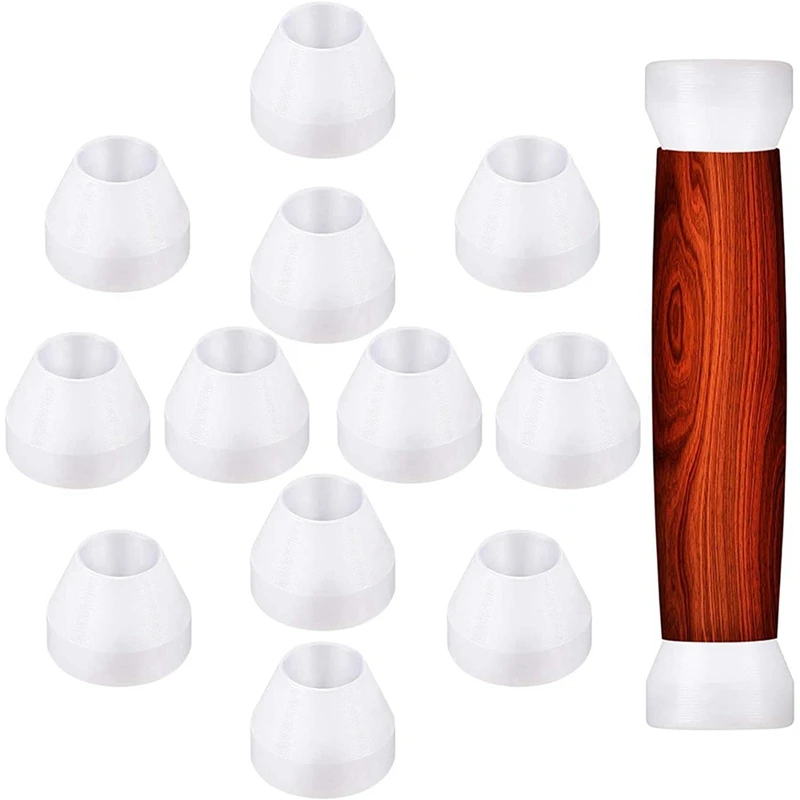 

60 Pieces Pen Bushings White Pen Bushings Non-Stick Durable Pen Bushings Synthetic Bushings For CA Finishing Pen Turning