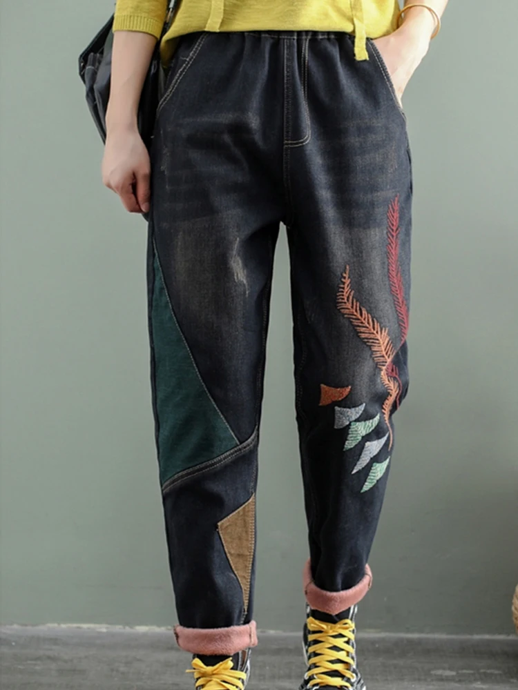 Max LuLu 2021 Korean Fashion Style Winter Trousers Womens Loose Vintage Jeans Ladies Casual Punk Denim Pants Oversized Pantalons