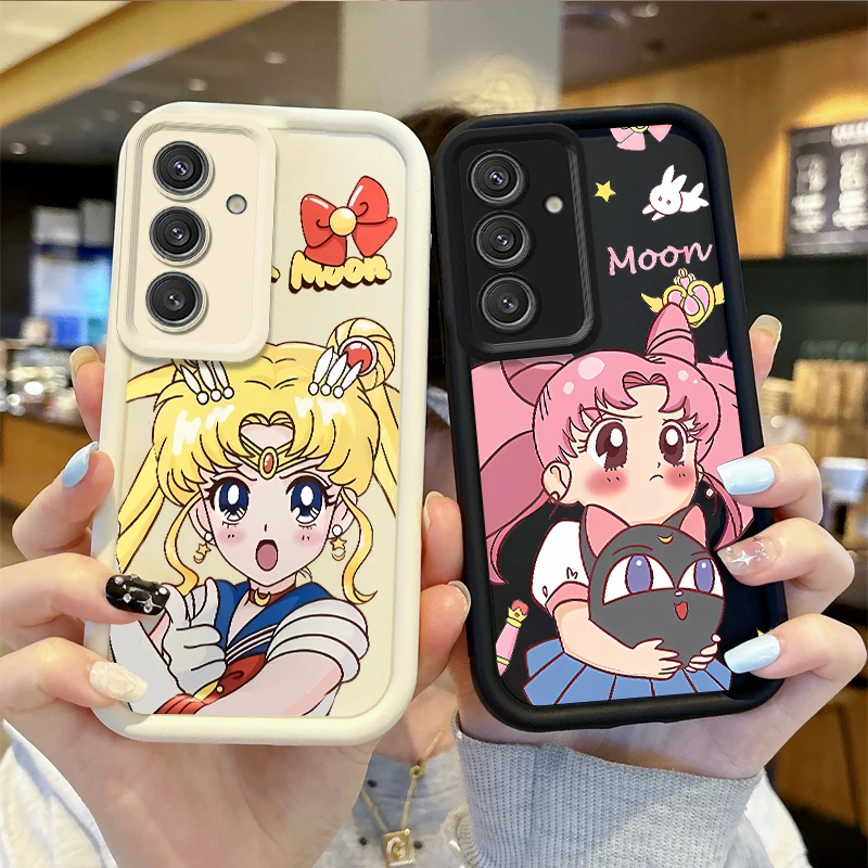 

Hot S-Sailor Moons Phone Case for Samsung Galaxy A35 A34 A33 A32 5G A31 A30 A24 A23 A22 A16 A12 A06 A03 M55 TPU Shockproof Cover