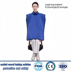 X-ray gamma ray protective 0.35/0.5mmpb dental apron with collar radiology department radiation protection adult lead clothes
