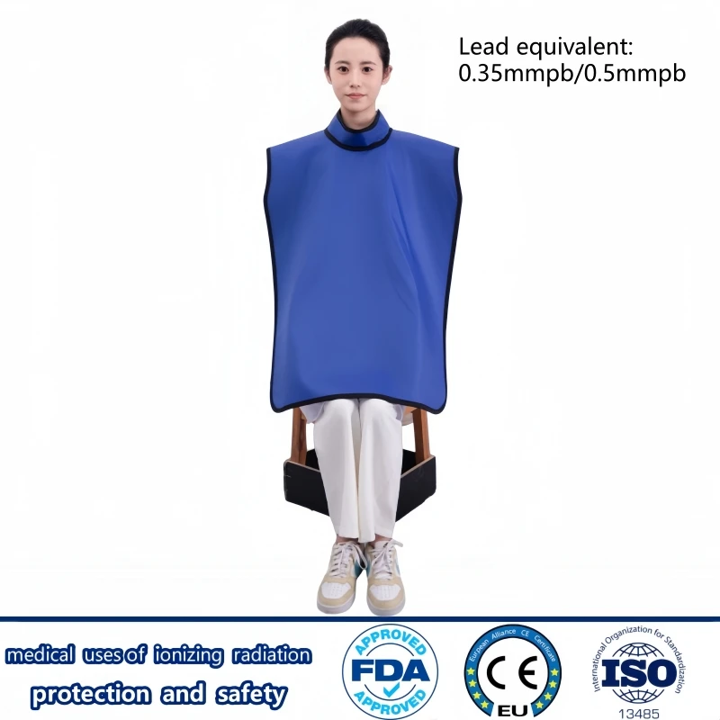 X-ray gamma ray protective 0.35/0.5mmpb dental apron with collar radiology department radiation protection adult lead clothes