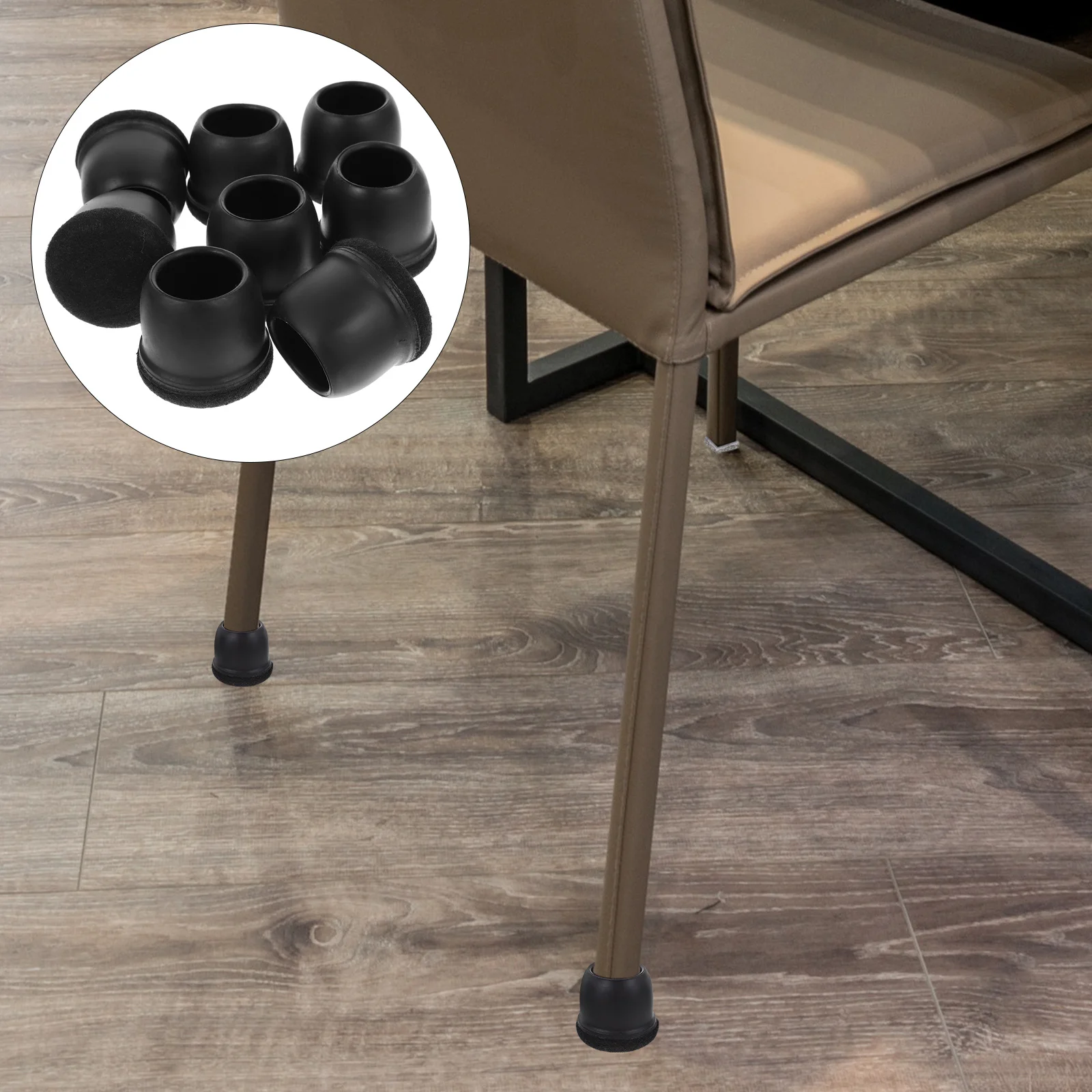 

24Pcs Chair Leg Protectors Clear Furniture Pads Wear Resistant Chair Caps Floor Protectors for Hardwood Carpet Tile Furniture