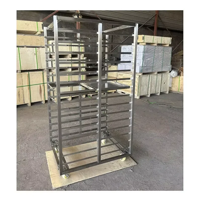 Heavy Duty Stainless Steel Pallet Cart Multi Layer Bread Cooling Rack for Restaurant Food Service Commercial Kitchen