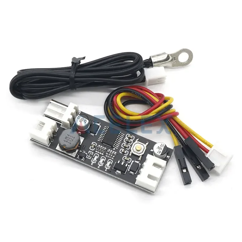 12V 0.8A DC PWM 2-3 Single Wire Fan Temperature Control Speed Controller Chassis Computer Noise Reduction Module NTC B50K 3950