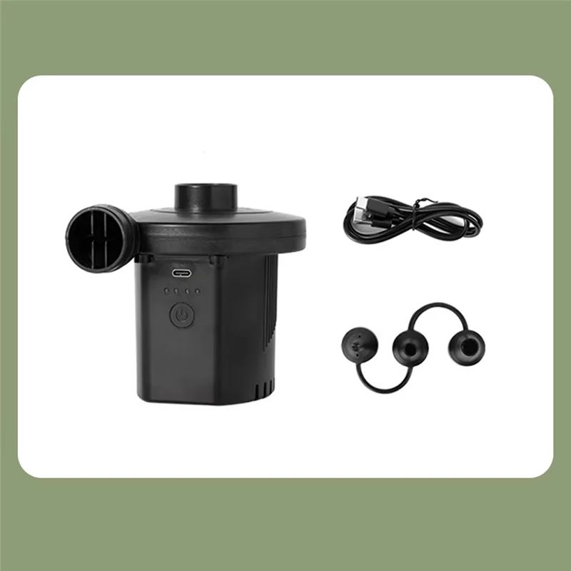 미니 에어펌프 2000mAh 무선 전동 펌프 수영장 튜브, 에어매트, 진공 보관백 등에 사용 가능