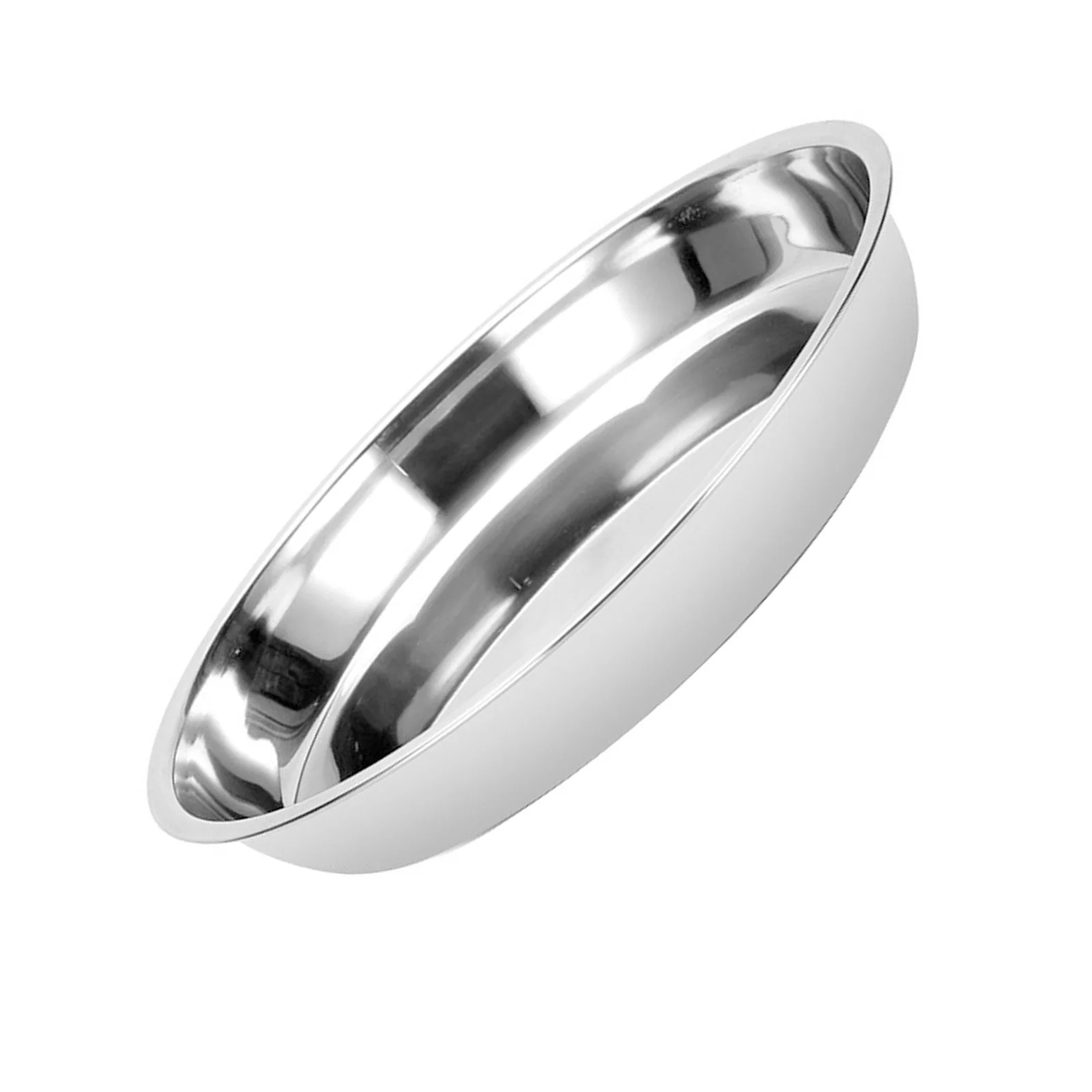 

1Pcs Stainless Steel Round Barbecue Plate Silver Practical Food Holder Ideal for Bbq Picnic Dessert Camping Food Plate