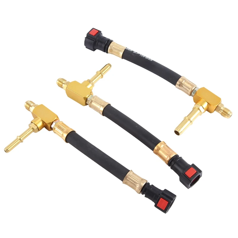 Auto Repair Tester Car Fuel Pressure Gauge Car Gasoline Injection Tester Meter With 6.3 7.89 9.49 Connector Fast Connetion