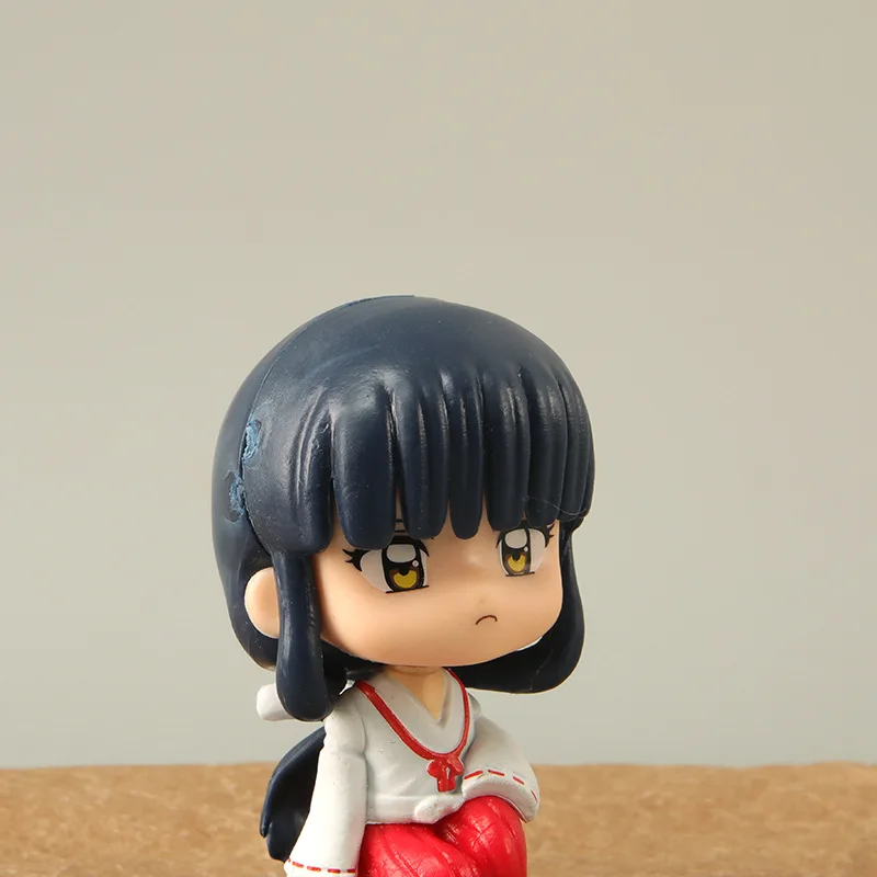6Pcs New Sitting Inuya Figure Anime Cartoon Higurashi Miroku Sesshomaru Doll Toy Ornament Boy Birthday Gift Christmas Gift view 3