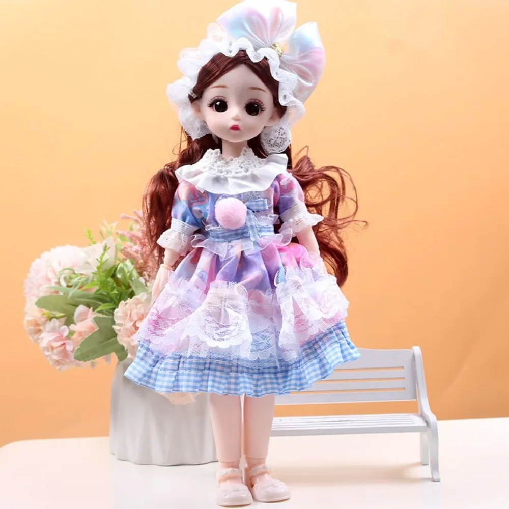 

Mini Spherical Joint 30cm Anime Bjd Doll Dress Up 3D Eyes 1/6 Bjd Dolls Cute Colorful Hinged Doll Children Toys