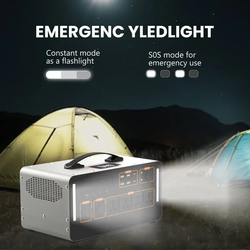 Own Factory Portable Power Station with Solar Panels Plug for Emergency Outdoor