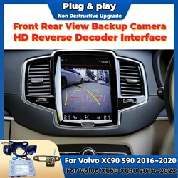 HD Parking Aid Reverse Camera For Volvo XC90 S90 XC60 XC40 2016 ~ 2020 Work With OEM Screen Front Rear Backup Camera Plug & Play