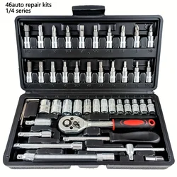 Hand Tools 3/4 Impact Socket Set Allen Ratchet Socket Bit Wrench Set Tools Kit Automotive Car Repair Tool Box