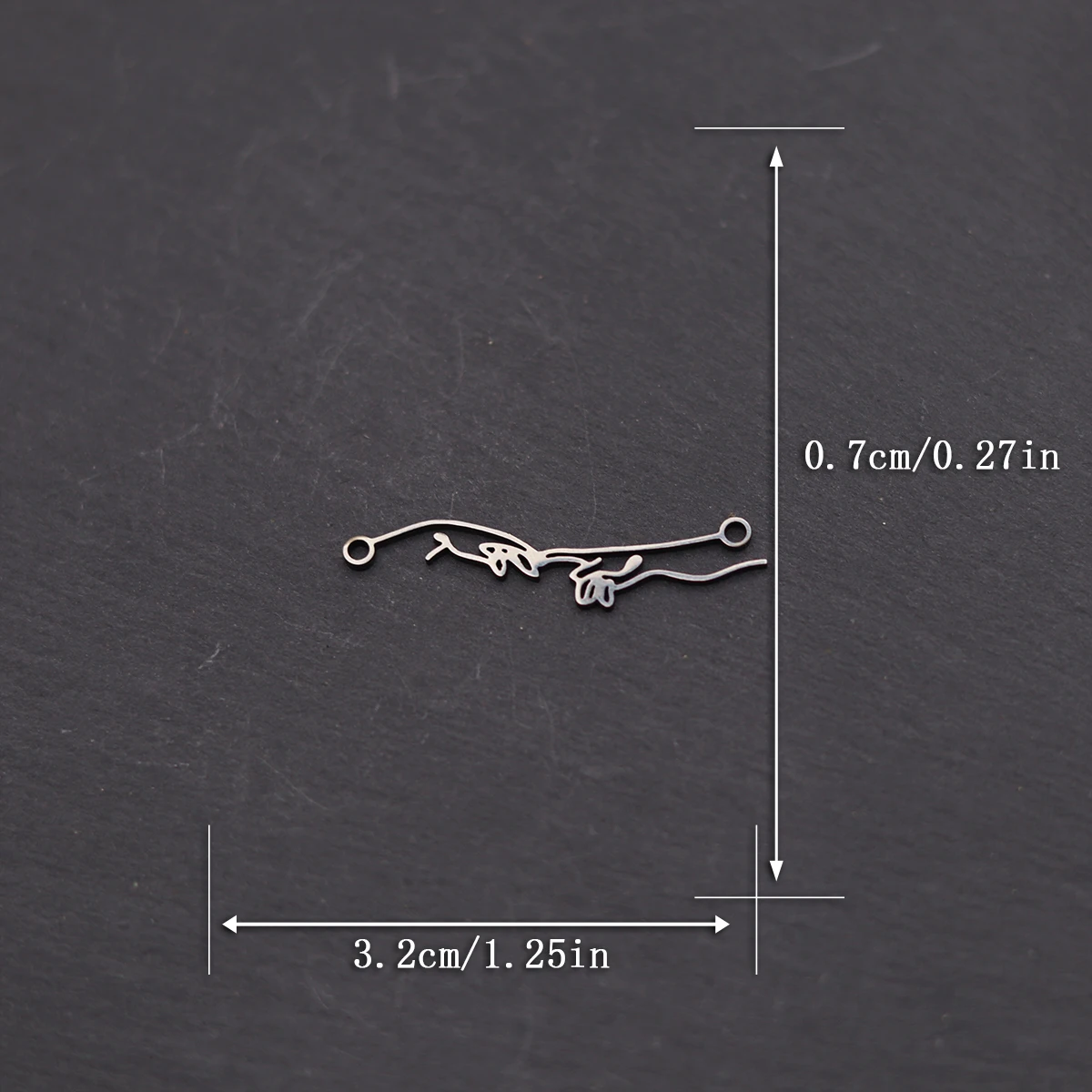 3 قطع اليد في اليد خلق عاشق سحر صالح DIY الحرف أساور قلادة صنع المجوهرات الفولاذ المقاوم للصدأ قلادة diy الملحقات #5