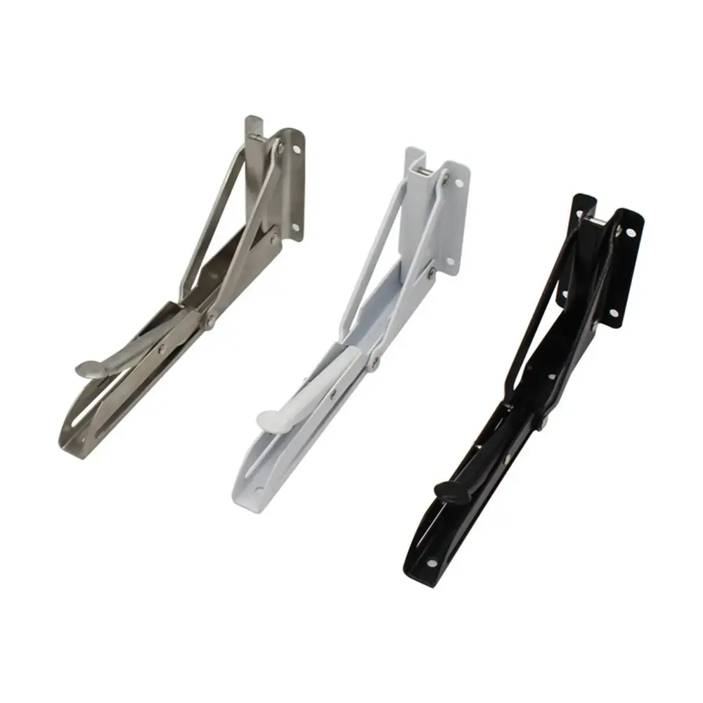 8/10/12 Inch Triangle Folding Angle Bracket Heavy Support Adjustable Wall Mounted Bench Table Shelf Bracket Furniture