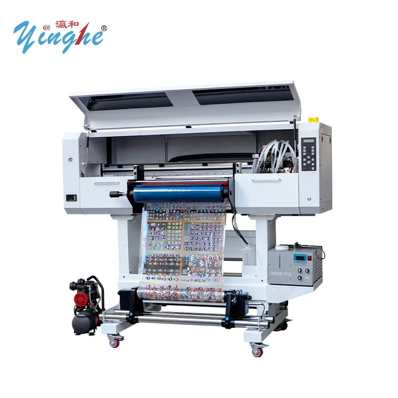 60cm UV Dtf Printer With 3 I3200 Printheads Perfect For Custom Sticker Logos And Decorations That Stick On Any Surface