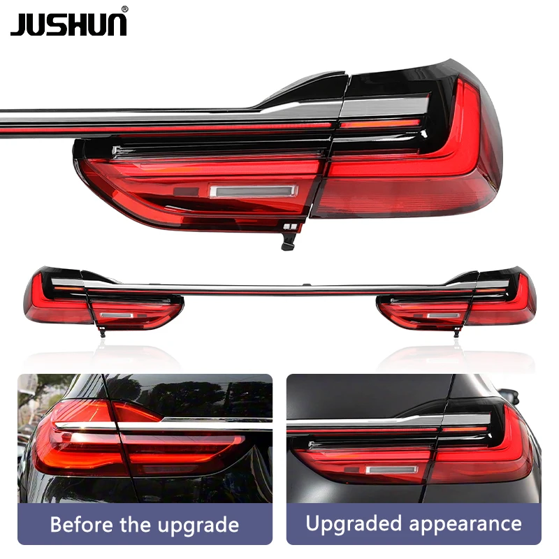 Waterproof Tuning LED Rear Tail Lamp Compatible BMW 7 Series G12 2016-2018 Complete Brake Reverse Signal Lamp Assembly