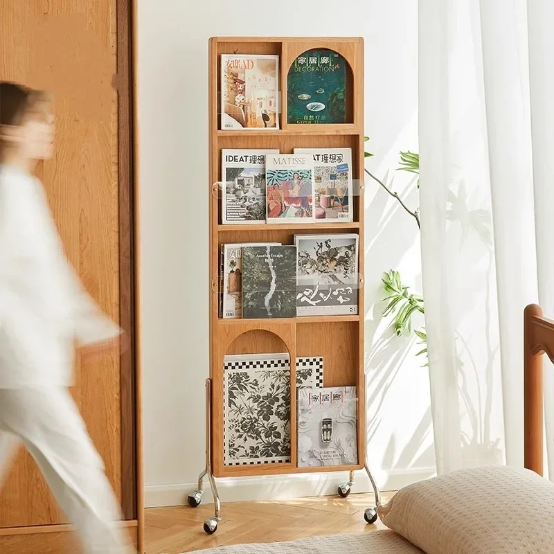 Customizable full-body mirror Push-pull movable rotating floor integrated dressing mirror