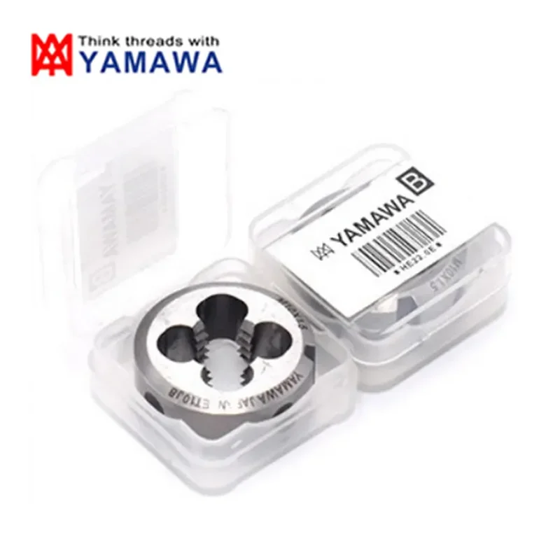 

Japan Import 1PCS YAMAWA HSS-EX Round Die M0.8 M2 M2.5M3 M4 M5 M 6M8 M10 M12 M14 M16 Machine Screw Threading Dies