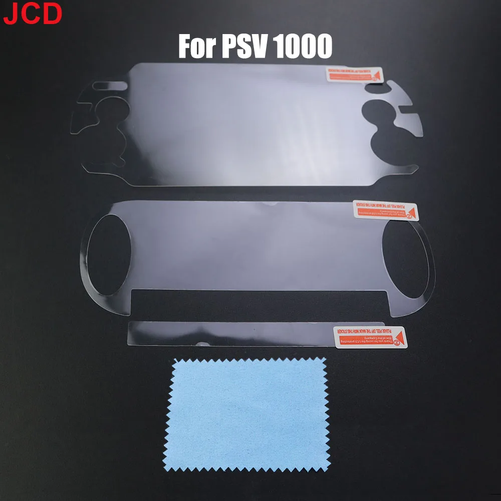 JCD 1 Pcs For PS Vita PSV 1000/2000 HD-Transparent Front and Back Screen Protector Film