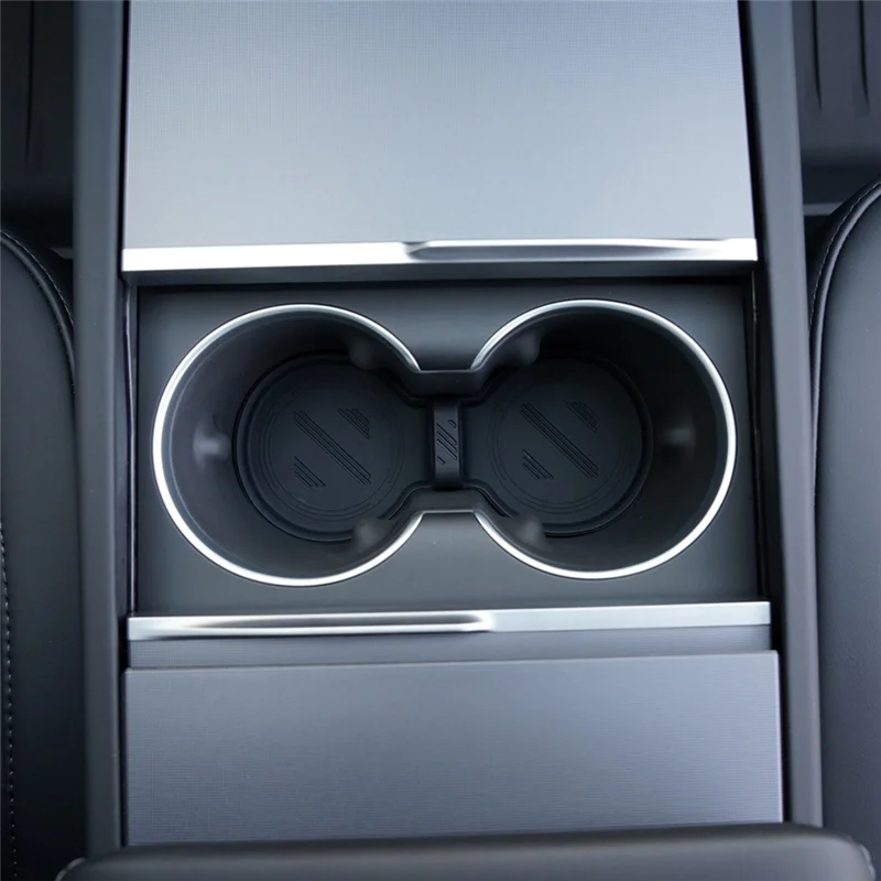 

For Tesla Model 3 Highland 2024 Center Console Organizer+Armrest Storage+Cup Holder Insert+Wireless Charging Mat