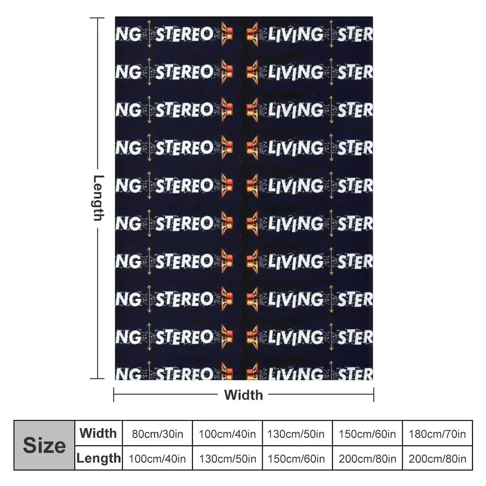 Living Stereo Retro Logo Throw Blanket for sofa heavy to sleep manga Blankets