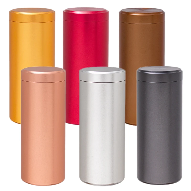 

3Pcs 45*120mm Tea Cans Aluminum Sealed Jar Coffee Tea Candy Storage Boxes Herb Stash Jars Airtight Smell Proof Containers