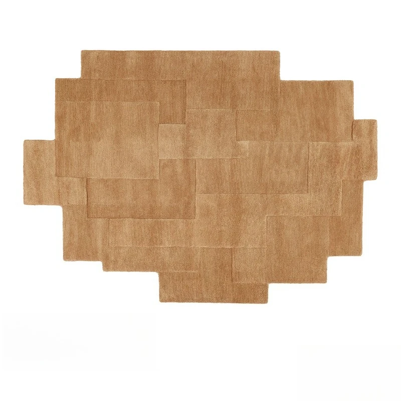 Italian minimalist premium solid color floor mat light luxury modern simple bedroom bedside blanket