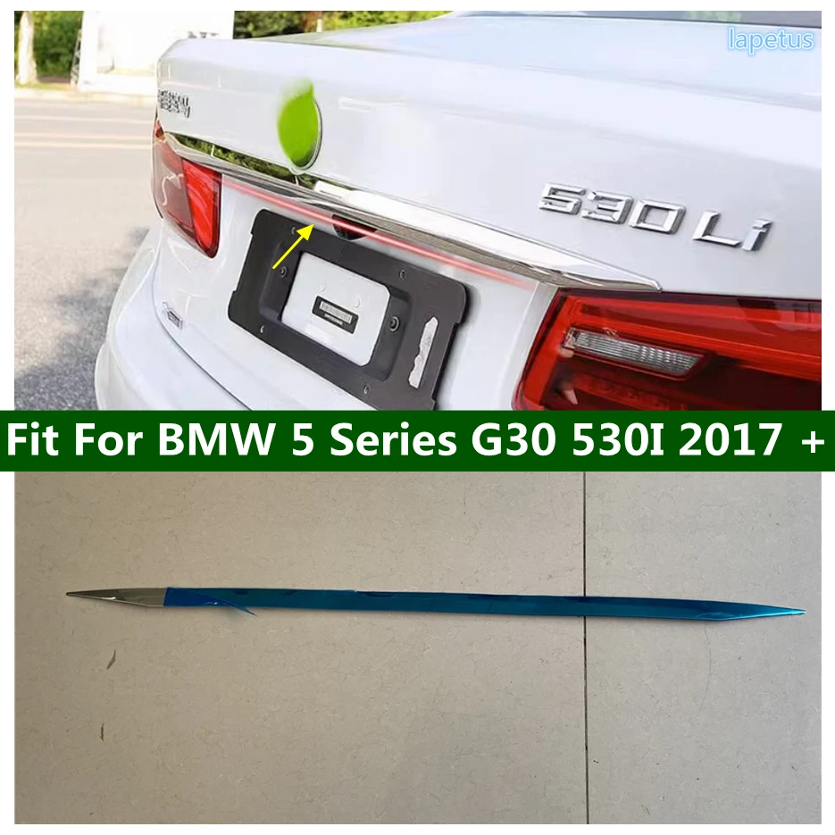 

Molding Tailgate Door Strip Accent Garnish Styling Rear Trunk Cover Trim For BMW 5 Series G30 530I 2017 - 2023 Car Accessories