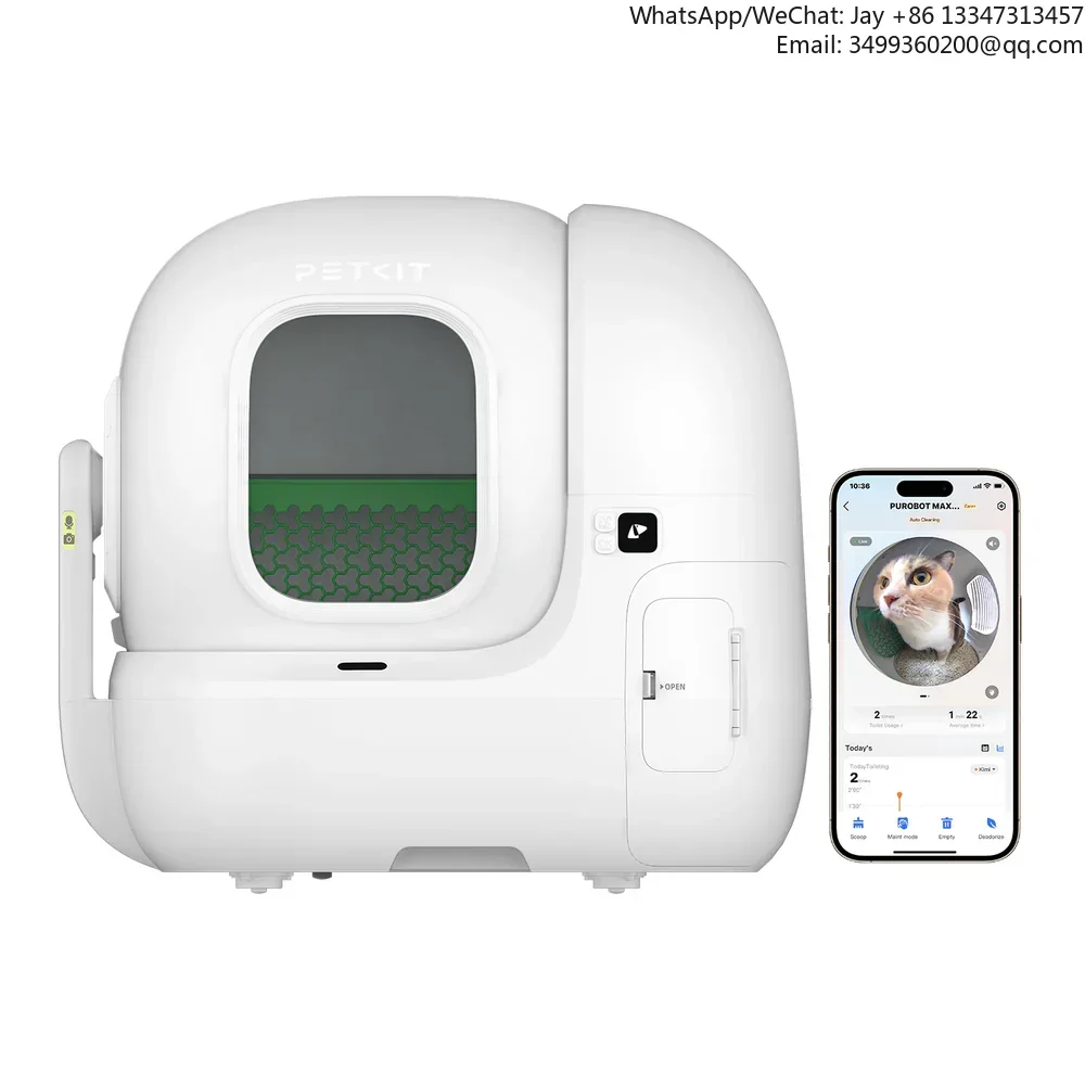 

PETKIT PUROBOT MAX PRO Self Cleaning Cat Box With AI-Camera, Semi-Automatic Bag Sealing,Triple Odor Control