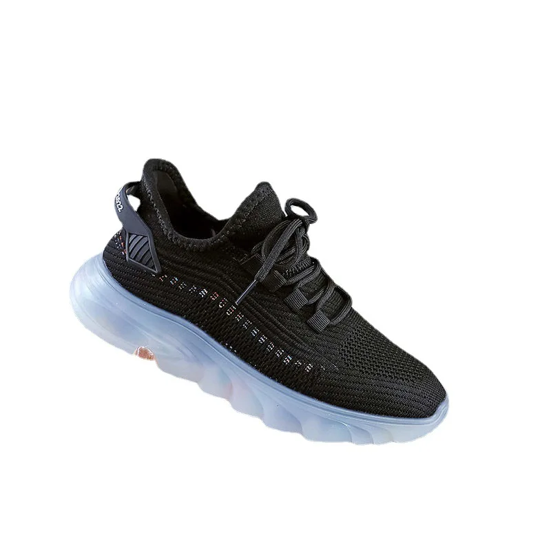 Mesh Sports for Women\'s 2024 Spring and Autumn New Running Shoes Breathable Jelly Sole Coconut Shoes for Women\'s Shoes