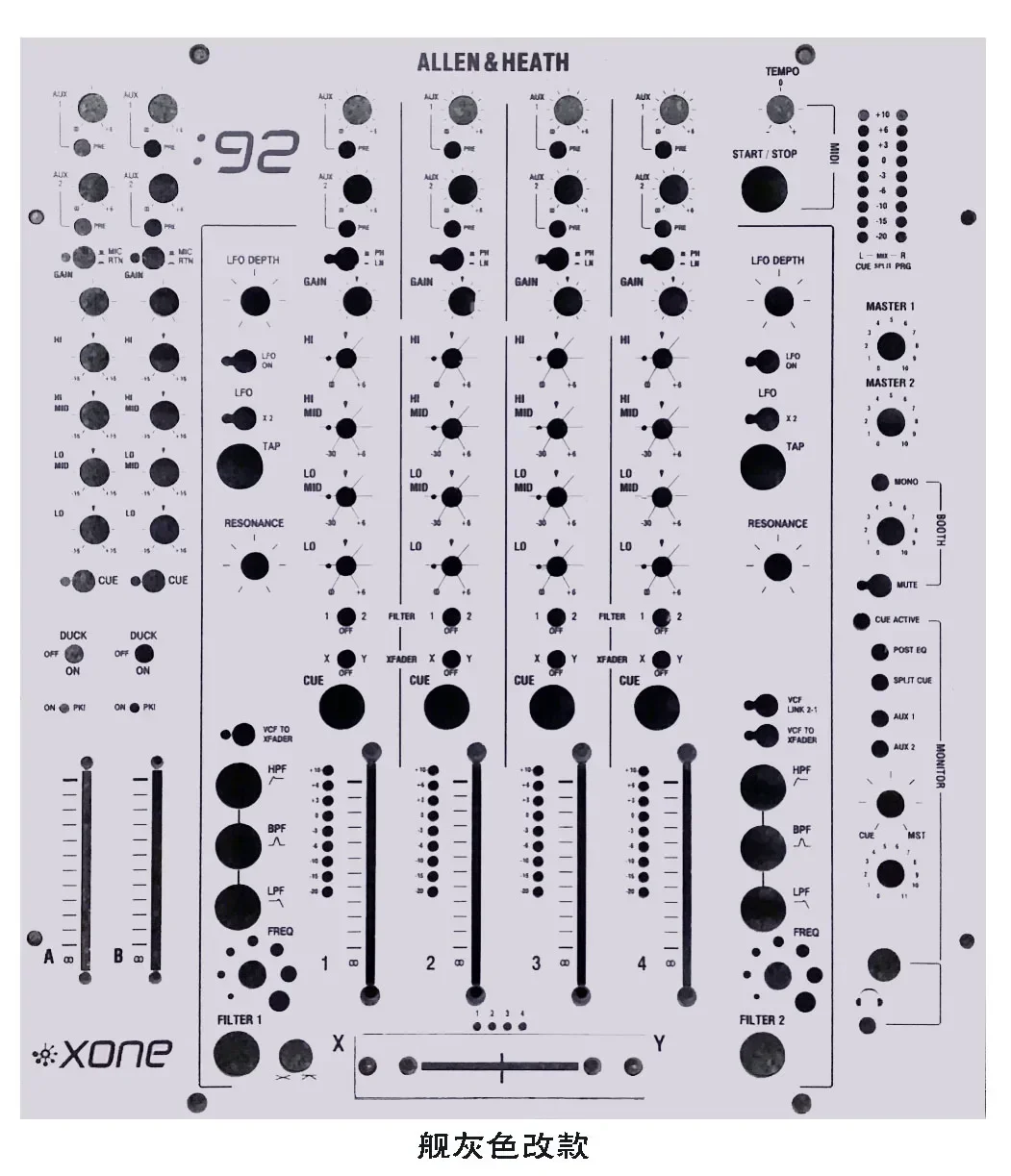 

Allen&Heath xone 92 Skin Mixer Panel Protective Mask XONE 92