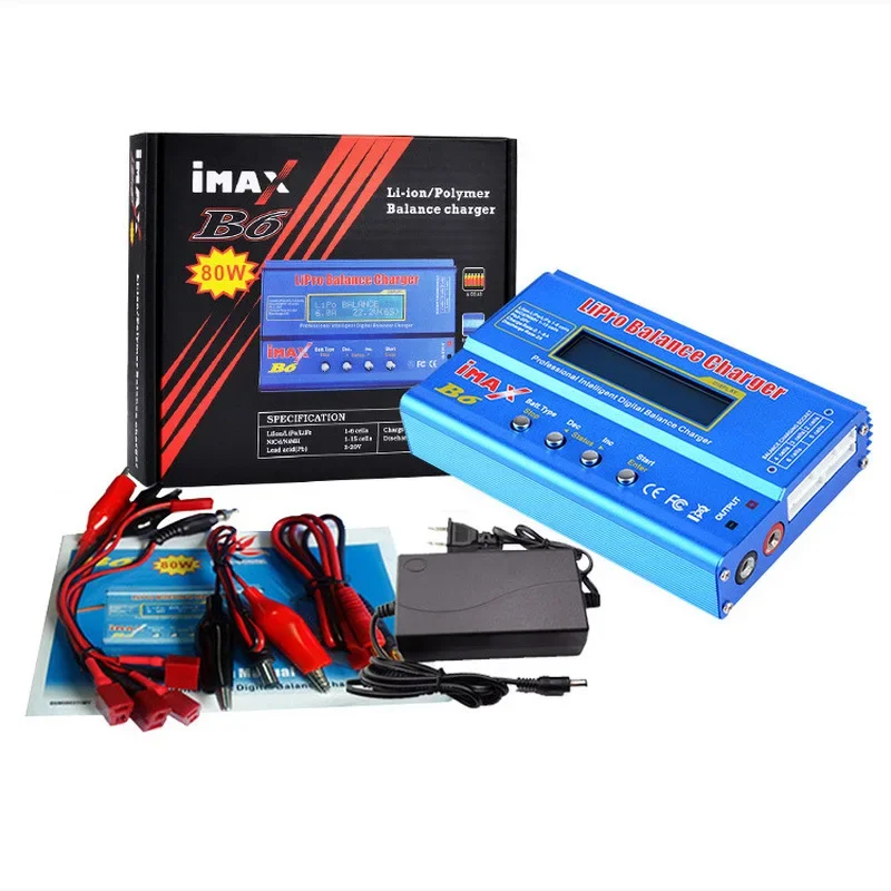 Imax B6 cargador inteligente equilibrado 80w 12v5a adaptador de corriente Rc Fpv vehículo modelo de avión batería de litio