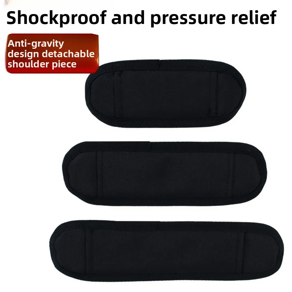 New Detachable Breathable Shoulder Strap Pad Decompression Black Backpack Shoulder Bag Cushion Outdoor Non Slip Cushion
