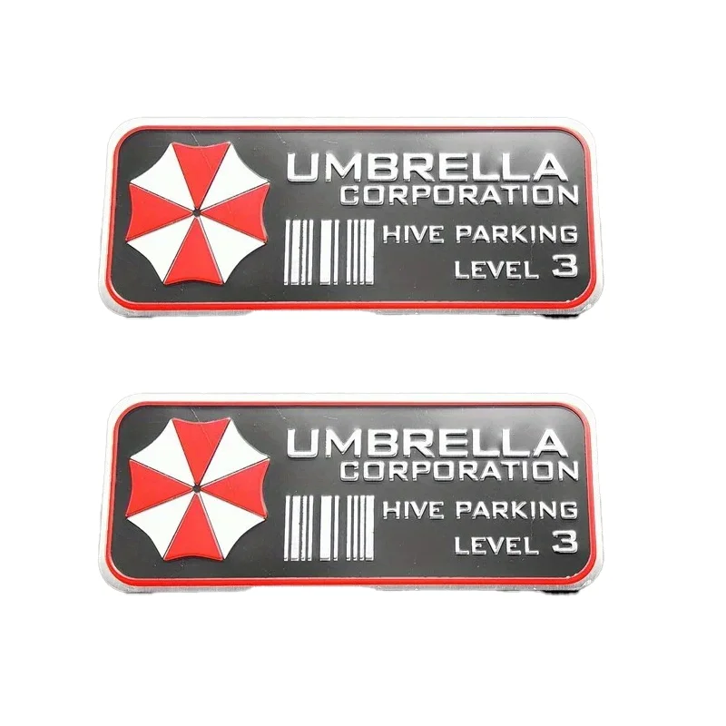 2 pegatinas clásicas para motocicleta, impermeables, de nivel 3, con diseño de la marca Umbrella Corp Hive, para casco de moto y decoración de scooter