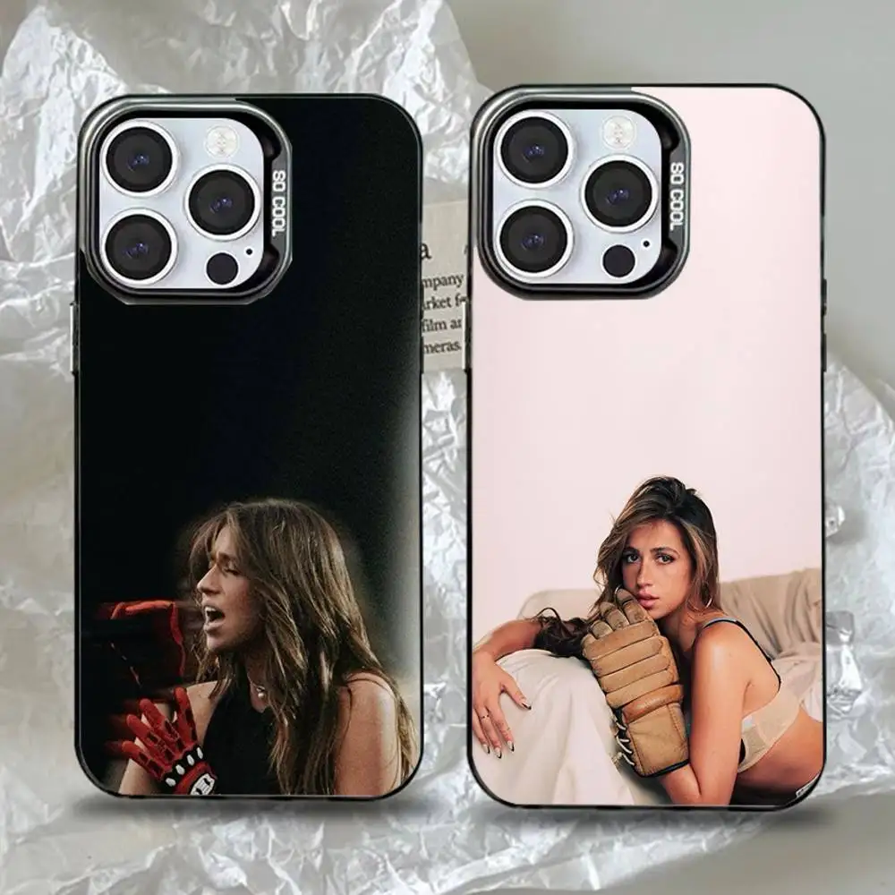 

Tate McRae Singer Phone Case For iPhone 16,15,14,13,12,11,Pro,Max,Plus,Mini,XS,SE Anti Fall Black Matte Hard Bumper