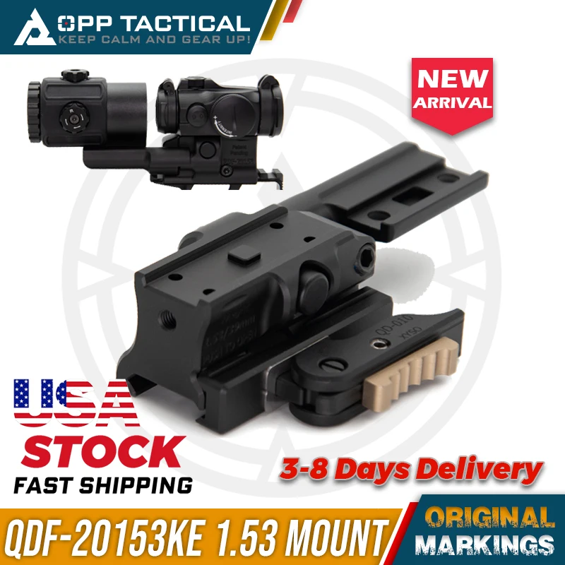 EvolutionGear QDF-20153KE 1.53‘’ Hybrid Mount For T-II Footprint Red Dot Sight & G43 G33 Magnifier US STOCK