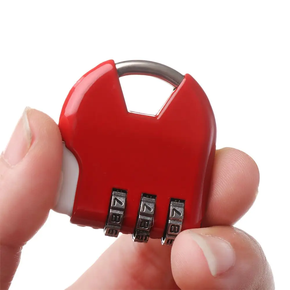 3 Digit Password Padlock Mini Suitcase Metal Lock Diary Protector Combination Gym Lock Travel Safe Lock Luggage Security Tool