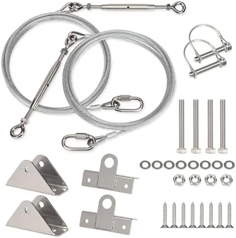 

Upgraded 109" Toy Hauler Patio Kit with Thick Stainless Steel Cable – RV Garage Door Conversion