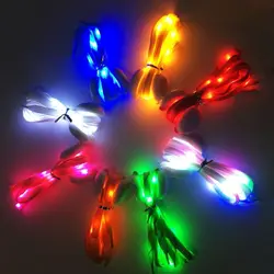 Women Shoestrings Sport Shoes Party Decoration Luminous Sneakers Laces Led Shoelaces Cross Braiding Strap Shoes Accessories