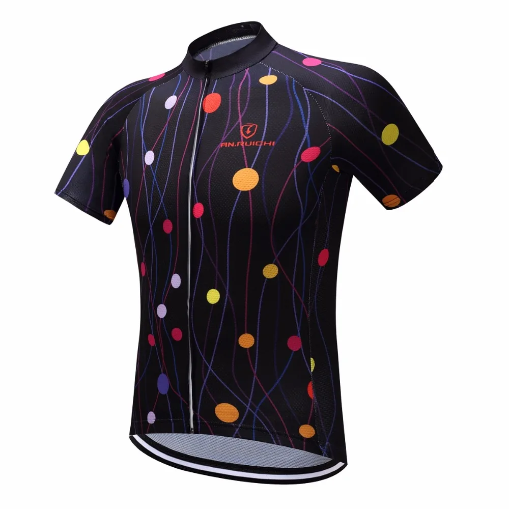 Unisex Cycling Jersey Summer Anti-sweat Quick Drying Polka Dot Pattern Short Sleeve Riding Jerseys Customized/Wholesale Service