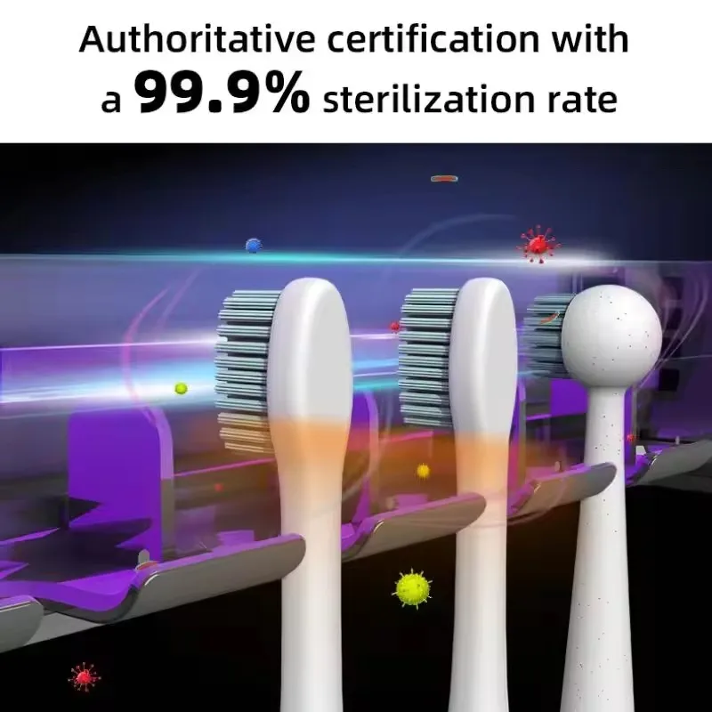 New UV Toothbrush Razor Storage Sterilizer LED DisplayRechargeable Tooth Brush Holder Wall-Mount With Bathroom Accessori