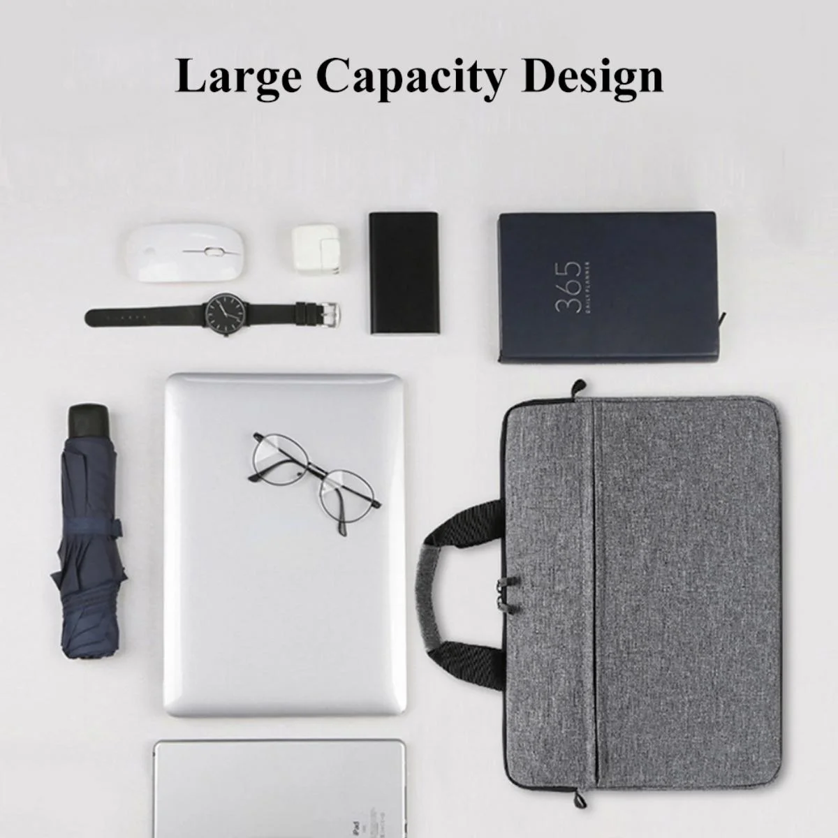 ラップトップバッグ キャリングケース 13-15インチのラップトップとタブレット用 ショルダーストラップ 耐久性のある撥水生地 ビジネス カジュアル 学校