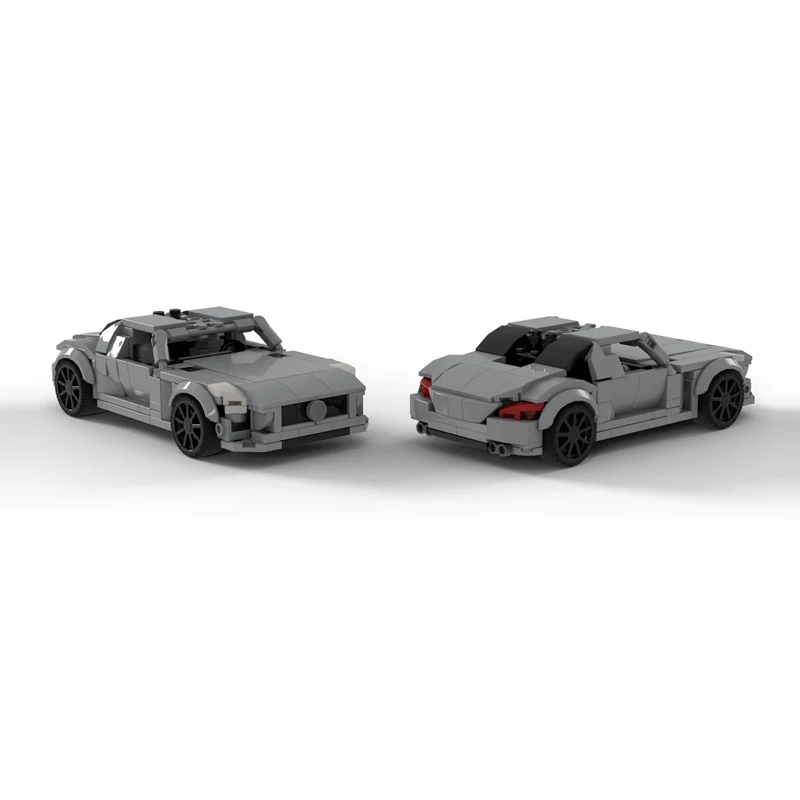 City Car Model MOC Building Bricks SLS High-Performance Sports Car Modular Technology Children Holiday Gifts Assemble Toys Suit
